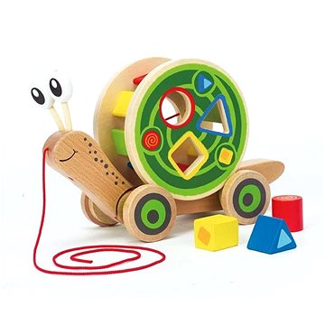 

Hape Tahačka šnek s vkládacími geometrickými tvary