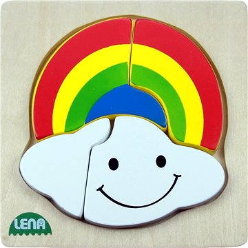 

Lena Dřevěné puzzle - duha