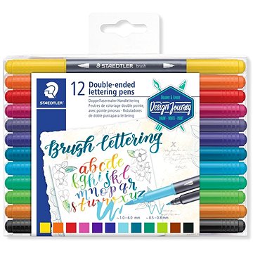 

STAEDTLER Brush letter Duo 12 barev