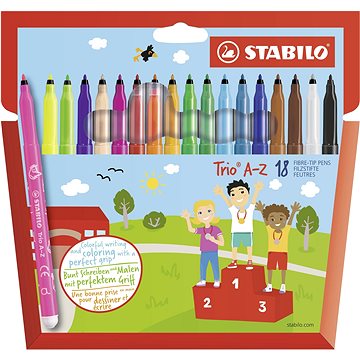 STABILO Trio A-Z pouzdro 18 barev