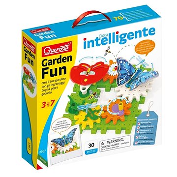 

Quercetti Garden Fun Georello bugs & gears – převodová stavebnice zahrádky