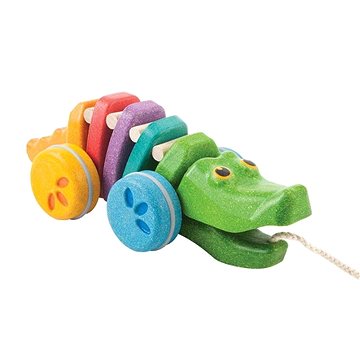 

Plan Toys Tančící krokodýl - duhový