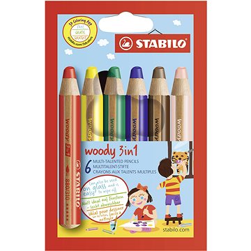 

STABILO woody 3 v 1, 6 barev