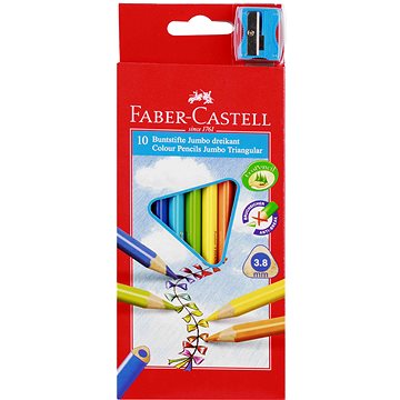 FABER-CASTELL Jumbo, 10 barev