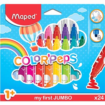 Maped Color Peps Jumbo 24 barev - Fixy