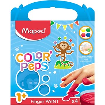

MAPED Color Peps Prstové barvy, 4x80ml