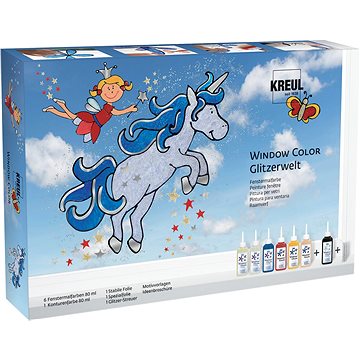 Kreul Barvy na sklo Window Color Glitter Fantasy