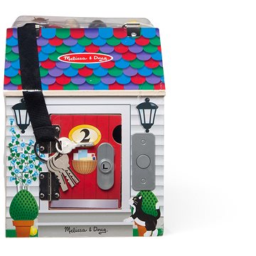 

Melissa & Doug Domek se zvonky a odemykáním zámků