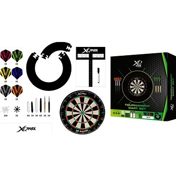 

XQ MAX Kompletní turnajová sada - šipky + terč + příslušenství