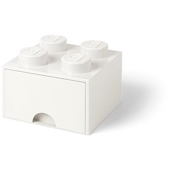 

LEGO Úložný box 4 s šuplíkem - bílá