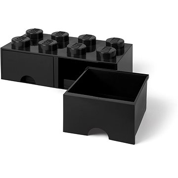

LEGO Úložný box 8 s šuplíky - černá