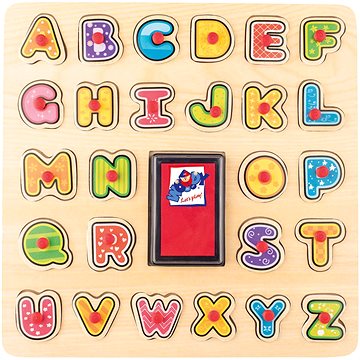 Woody Razítka/Puzzle ABC - Didaktická hračka