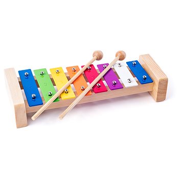 Woody Kovový xylofon - Hudební hračka