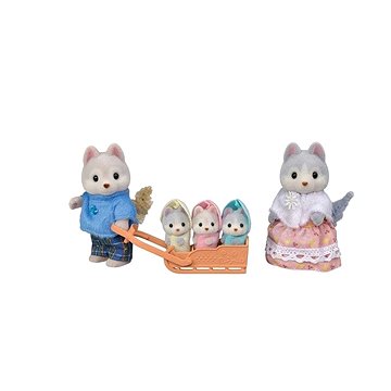 

Sylvanian Families Rodina Husky s trojčaty