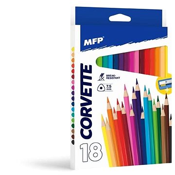 Pastelky MFP 18 ks triangular s ořezávátkem