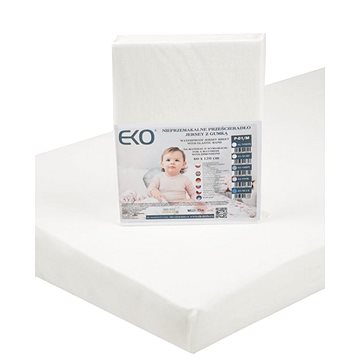 

EKO Prostěradlo nepromokavé s gumou žerzej bílá 120x60 cm
