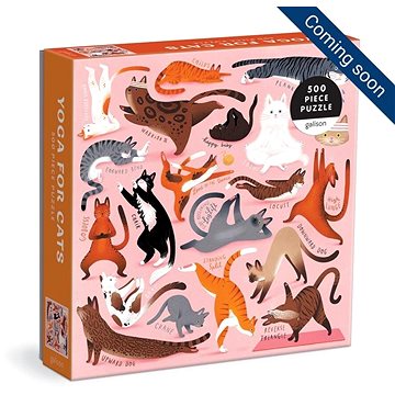 

Galison Puzzle Jóga pro kočky 500 dílků