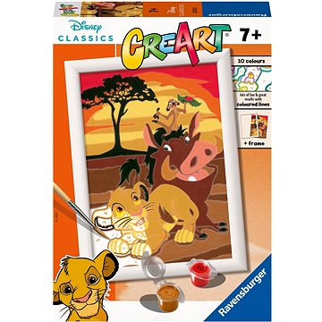 Ravensburger Kreativní a výtvarné hračky 202232 CreArt Disney: Lví král  - Malování podle čísel