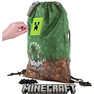 

PIXIE CREW & MINECARFT licenční Vak na záda, délkově upravitelné šňůry