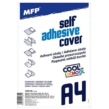 MFP PAPER adhézní 50 x 36 cm (A4), transparentní - balení 5 ks