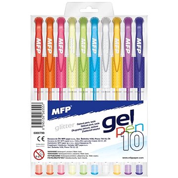 

Gelové pero set GLITTER 10 ks GG1068-10