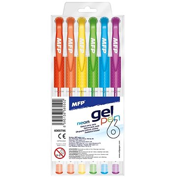 

Gelové pero set NEON 6 ks GN1038-6