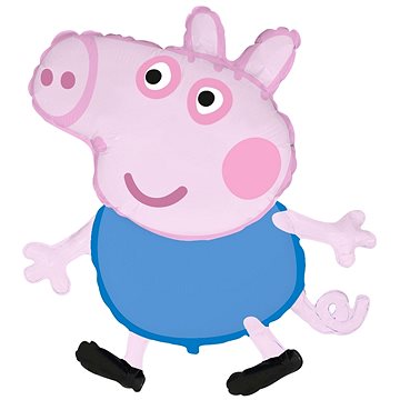 

Foliový balónek prasátko peppa pig - George - 60 cm
