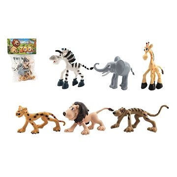 

Teddies Zvířátka veselá safari ZOO 6ks