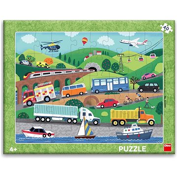 

Dino Dopravní prostředky 40 deskové puzzle
