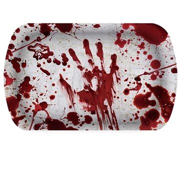 

Halloween Plastový tác s krvavými otisky