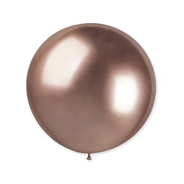

Balónky chromované 5 ks růžovo zlaté (rose gold) lesklé - 80cm