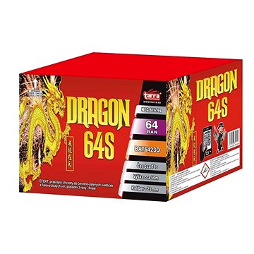 

Ohňostroj - Baterie výmetnic dragon 64s - 64 ran