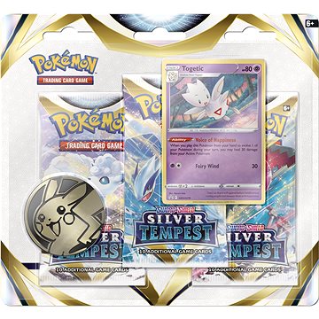 Pokémon TCG: SWSH12 Silver Tempest - 3 Blister Booster - Karetní hra