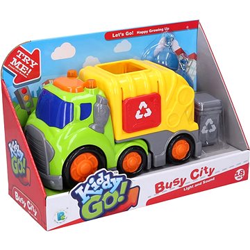 

Kiddy Auto popelářské s efekty 19,5 cm popelnice