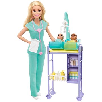 

Barbie Povolání Herní Set S Panenkou - Dětská lékařka