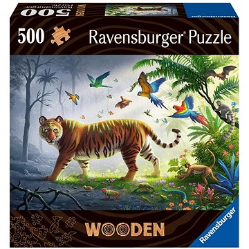 

Ravensburger Puzzle 175147 Dřevěné Puzzle Tygr V Džungli 500 Dílků