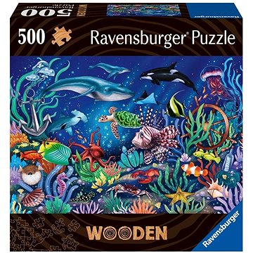 

Ravensburger Puzzle 175154 Dřevěné Puzzle Podmořský Svět 500 Dílků