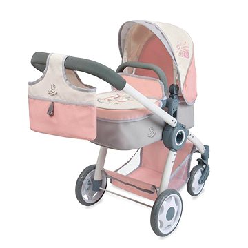 

DeCuevas 80586 Skládací kočárek pro panenky 3 v 1 s taškou FUNNY 2023 - 70 cm