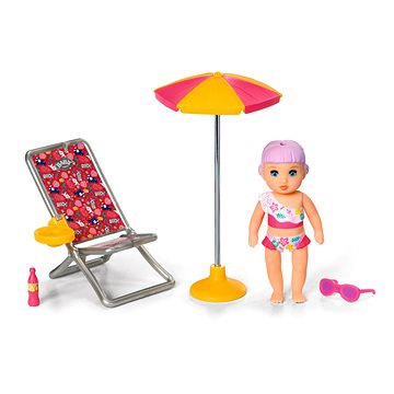

BABY born Minis Sada s lehátkem, slunečníkem a panenkou