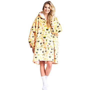 

Cozy Noxxiez Sushi - hřejivá televizní mikinová deka pro teenagery a dospělé