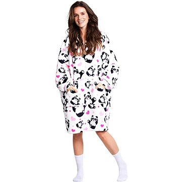 

Cozy Noxxiez Panda - hřejivá televizní mikinová deka pro teenagery a dospělé