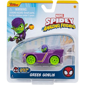 

Spidey Spider-Man Diecast Metal Car 7.5 cm - Green Goblin