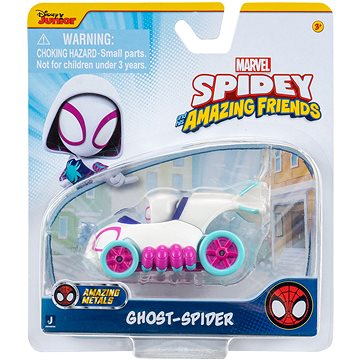 

Spidey Spider-Man Diecast Metal car 7.5 cm - Ghost Spider
