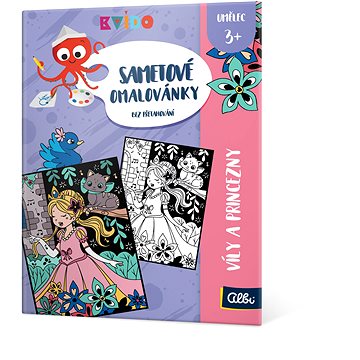 

Kvído - Sametové omalovánky víly a princezny
