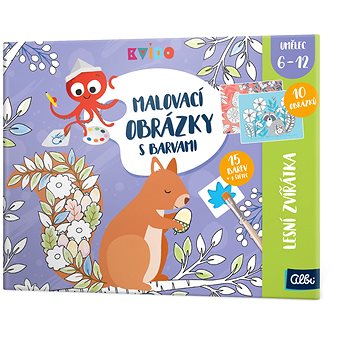 

Kvído - Malovací obrázky s barvami 6+ - lesní zvířátka