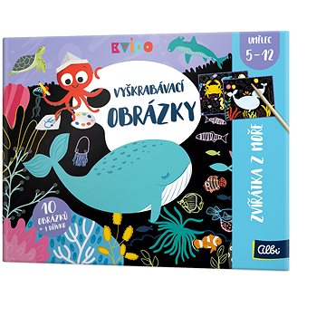 

Kvído - Vyškrabávací obrázky - zvířátka z moře