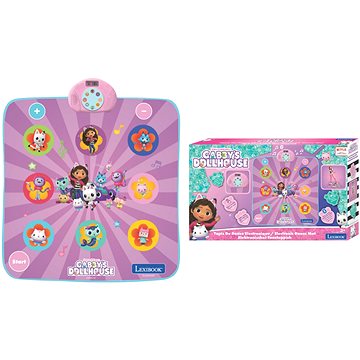 

Lexibook Elektronická Bluetooth svítící taneční podložka Gabby's Dollhouse se 6 herními režimy