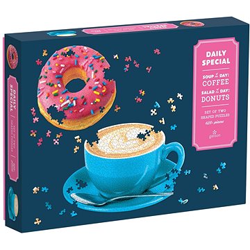 

GALISON Tvarové puzzle Menu - speciální nabídka 2 v 1, 625 dílků