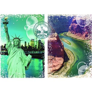 

GRAFIKA Puzzle Cesta kolem světa I. : Spojené státy Americké 2000 dílků