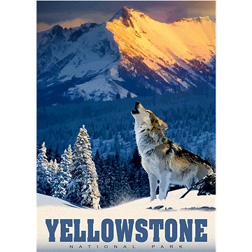 

ALIPSON Puzzle Zvířata - Yellowstonský vlk 500 dílků